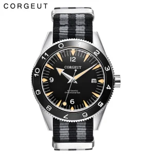 41mm Corgeut Diver Men’s Automatic Watch, Sapphire, Water Resistant, Miyota 8215 Movement, Analog