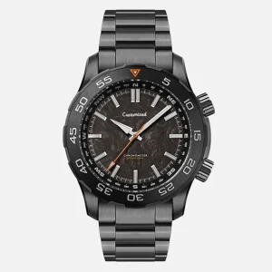 42mm Carbon Fiber Dial Automatic Mechanical Watch Luminous Waterproof Sports Casual Watch