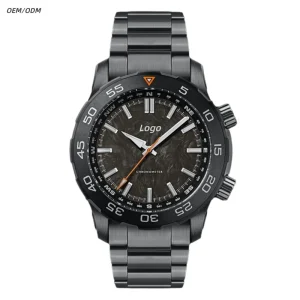 42mm Carbon Fiber Dial Super Luminous Automatic Black Men’s Watch