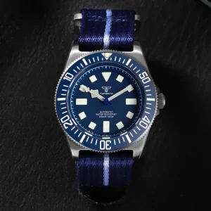 42mm T2 Titanium Automatic Mechanical Men Watch NH35A Movement Luminous Marks Sapphire Glass