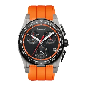 44mm Leisure Sports Chronograph Men’s Watch Large Dial Luminous Hands Quartz Watch