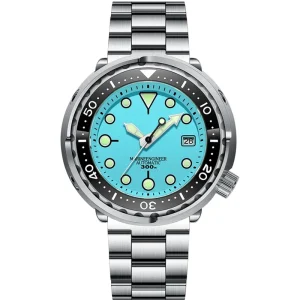 44mm Stainless Steel 300M Waterproof Automatic Mens Diving Watches Reloj