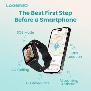 4G Kids Smart Watch with GPS 1.78 Inch AI Voice Assistant HD Video Call APP Control Smart Watch for Kids