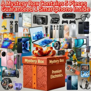 5 Pieces Electronic Surprise Mystery Box With Laptop Smart Watch Fitness Tracker Bluetooth Speaker