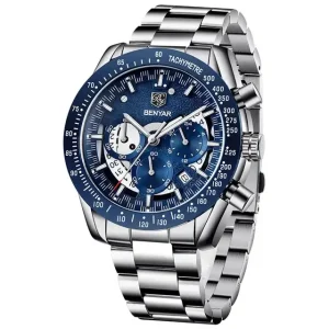 5120 Factory 45mm Quartz Men’s Wristwatch, Waterproof, Alloy