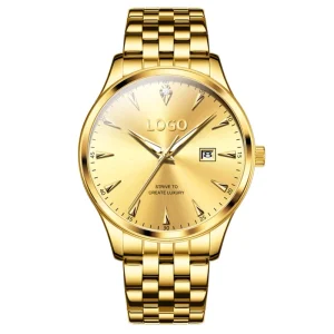 5598 Designer Watches Business Man WristWatch Stainless Steel Strap Quartz Waterproof Analog Watch for Men