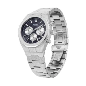 5ATM Waterproof Japan Movement Men Chronograph Watch Stainless Steel Frosted Chronograph Watch