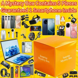 5Pcs Electronic Mystery Box Surprise With Tablet PC Smart Ring Massage Gun Speaker
