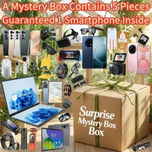 5Pcs Mystery Box Tech Gadgets Random Surprise With Smartphone Tablet Laptop Smart Watch Earphone