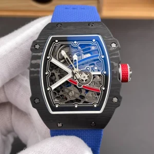 6702 Carbon Fiber Watch for Men Ultra Thin Automatic Tourbillon Watch Waterproof