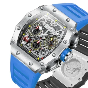 6832 Waterproof Skeleton Hollow Mechanical Wristwatch Chronograph Automatic Watch Men Wrist