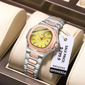708 Quartz Watch Square Ladies Luminous Life Waterproof Luxury Women Stainless Steel Strap Women’s Watches