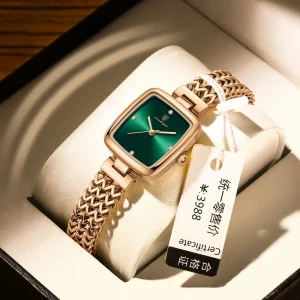 768 Luxury Woman Wristwatch Elegant Waterproof Stainless Steel Watch for Ladies Dress Diamond Quartz Women’s Watches