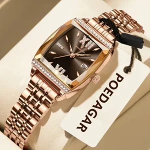 795 Women’s Watch Waterproof Luminous Date Stainless Steel Watches Ladies Elegant Quartz Women’s Wristwatch Reloj