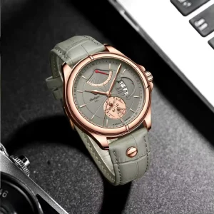 802 New Fashion Quartz Leather Men Watch Mens Wristwatch Casual Sport Watches Top Brand Luxury Waterproof Luminous Date