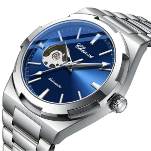 8856 Men’s Automatic Mechanical Business Wristwatch Stainless Steel Waterproof Reloj Hombre