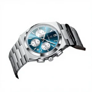 970 Stainless Steel Leather Strap Mens Watch Waterproof Chronograph Men’s Quartz Wristwatch Montre Reloj