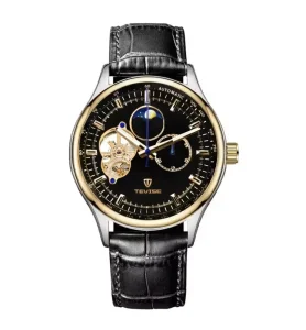 9827 Luxury Automatic Watch for Men Classic Business Dress Design Leather Strap Date Mechanical Watch OEM ODM Custom