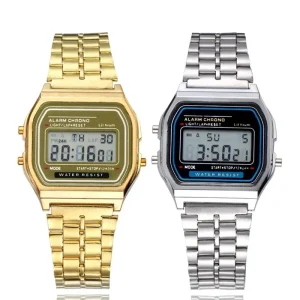 A159 Digital LED Watch for Men Multifunction Alarm Waterproof Stopwatch
