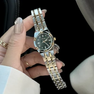 A9744 Classic Stainless Steel Round Women’s Quartz Watch Gift for Women