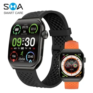 AM10B Accessible Curved Screen Smart Watch With Large Display For Bluetooth Connectivity For Calls