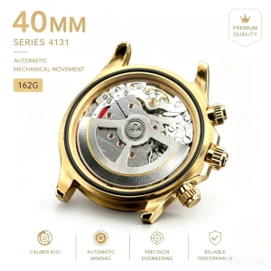 AR Factory’s New Blue Dial Mechanical Watch 40mm Carrying 4131 Movement Men’s Mechanical Watch