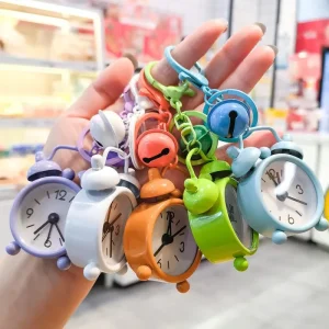 Alarm Clock Keychain Mini Clock Pocket Watch Quartz Keychain Pocket Watch Keychain Hanging Watch