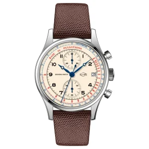 All Stainless Steel VK61 Chronograph Watch for Men with Custom Logo