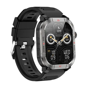 All Weather Outdoor HK84 Smartwatch with Dynamic HR Monitoring AMOLED Display Military Grade Shock Resistant GPS Watch