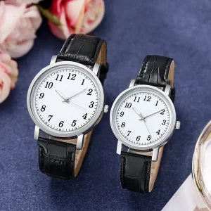 Alloy Case Eco Friendly Unisex Couples Watch Quartz Timepiece Gift for Students Hot Selling Item