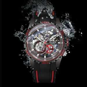 Alloy Case OEM Custom Luxury Hollow Out Men Waterproof Business Automatic Premium Mechanical Watch