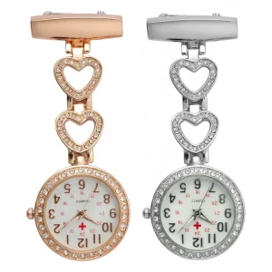 Alloy Metal Diamond Doctor Medical Nurse Pocket Watch Quartz Breast Nurse Watch Reloj De Enfermera