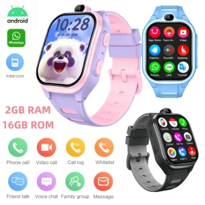 Android D19 Kids 4G GPS Smart Watch with SIM Card WIFI Whatsapp Youtube Video Calling Waterproof SOS Kids Safety Smartwatch