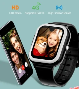 Android Kids 4g Gps Smart Watch AMOLED Screen with SIM Card Video Calling Whatsapp Geofence SOS Parental Control Kids Watch