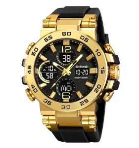 Antique Analog Digital Luxury Sport Watch LED Display Stopwatch Water Resistant Alarm