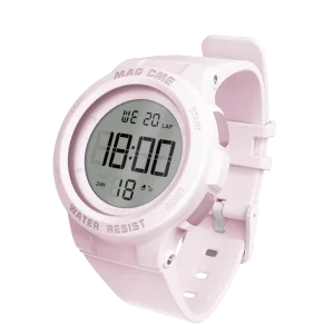 Antique Fashionable LED Display Digital Wristwatch for Kids Water Resistant Resin Band Case Calendar Feature Luxury Sports Style
