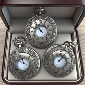 Antique Romantic Classic Pattern Pocket Watch