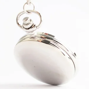 Antique Silver Color Pocket Watch With Japan Movt