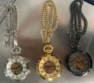 Antique Skeleton Hollow Mechanical Watches Hand Winding Mechanical Pocket Watch