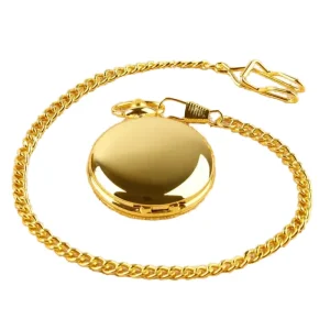 Antique Style 47CM Fashion Pocket Watch with Smooth Quartz Vintage Roman Dial Pendant Fob Classic Simple Design Gift