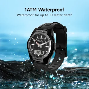 Arabic Azan Muslim Prayer Watch OLED Display IP67 Waterproof Stainless Steel Strap Automatic Men’s Watch