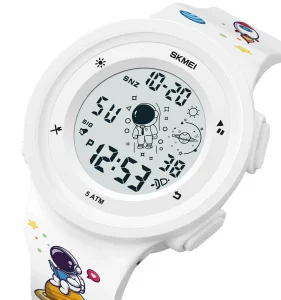Astronaut Countdown Thin Sports Watch 5 ATM Digital Women’s Watch with Alarm