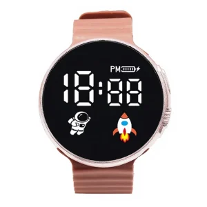 Astronaut Pattern Large Screen Digital Electronic Watch Junior Senior High School Student Gifts Unisex
