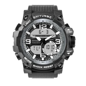 Athletic Digital Sport Watch Camouflage Green Men Water Resistant Stop Watch Luminous