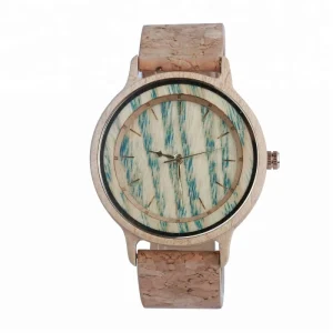 Attractive and Classic Import Japan Movement Quartz Double Dials Maple Wood Watch