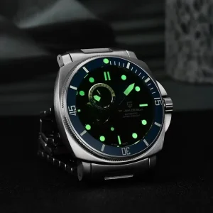 Automatic GMT Ceramic Band and Crystal Dial Window Watch