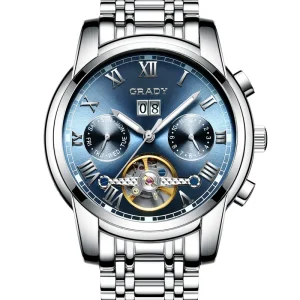 Automatic Mechanical Men Watch Custom Logo Factory Supply Brand Waterproof Wristwatch
