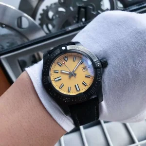 Automatic Mechanical Men’s Watch with 316 Stainless Steel Body, Ceramic Bezel, Nylon Strap, Luminous Function, Waterproof