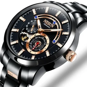 Automatic Mechanical Watch Fashionable and Casual Luminescent Waterproof Skeletonized High end Men’s Wristwatch