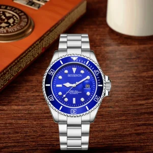 Automatic Multi-color Dial Sapphire Glass Stainless Steel Strap Waterproof Japan Imported Movement Men’s Diver Watch